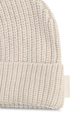 תמונה אחורית של Close-Fit Wool-Blend Ribbed Knit Beanie