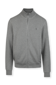 תמונה קידמית של Zip Through Jumper In Grey