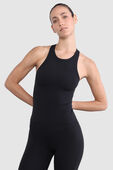 תמונת דוגמן קידמית של Align™ Waist-Length Racerback Tank Top