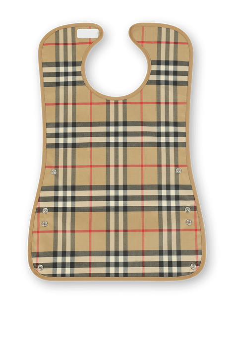 סינר אכילה בהדפס משבצות אייקוני BURBERRY