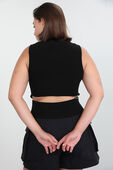 Open Back Half-Zip Sweater