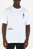 תמונת דוגמן קידמית של Echo Ape Print Tshirt in White