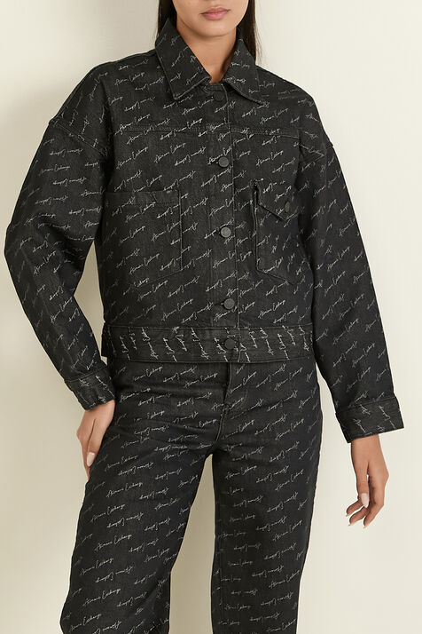 ז'קט ג'ינס מונוגרמה ARMANI EXCHANGE