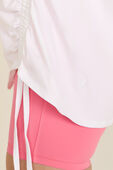 תמונת תקריב דוגמן של Side-Cinch Cotton T-Shirt