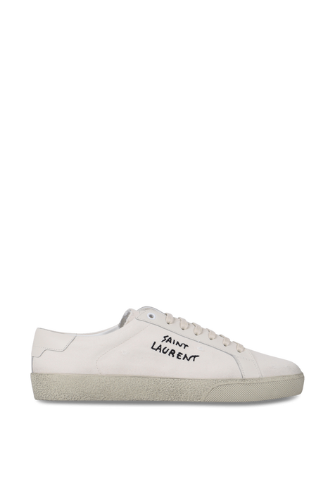 סניקרס קורט קלאסיות מכותנה אוף-וויט SAINT LAURENT