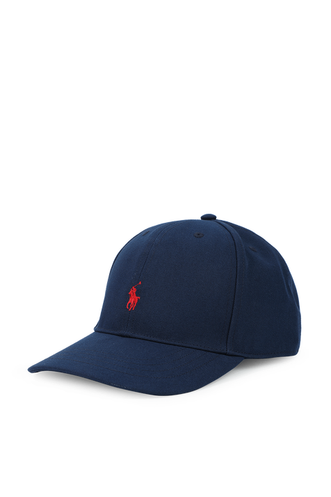 כובע בייסבול עם לוגו בכחול נייבי POLO RALPH LAUREN KIDS