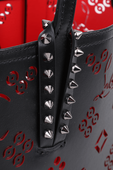תמונת תקריב של Cabata Leather Spikes Mini Bag in Black