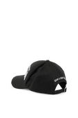 תמונה אחורית של Embroidered Cargo Baseball Cap in Black