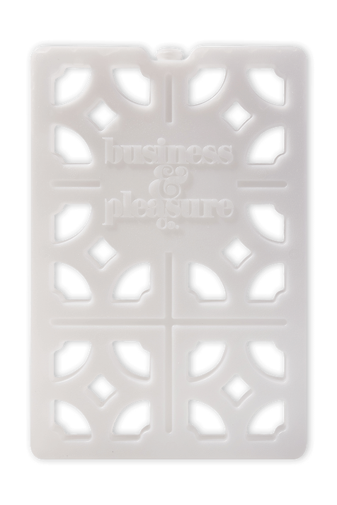 בקבוק קרח מלבני לבן BUSINESS AND PLEASURE