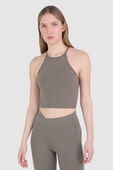 תמונת דוגמן קידמית של Wunder Train High-Neck Cross-Back Tank
