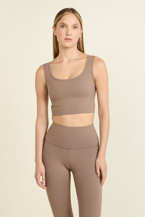Wunder Train Scoop-Neck Ribbed Tank Top