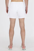 תמונת דוגמן אחורית של Metallic Logo Swim Shorts in White