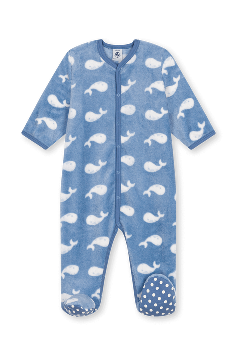 אוברול פיג'מה עם רגליות - גילאי 3-24 חודשים PETIT BATEAU