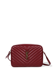 תמונה קידמית של Lou Camera Bag in Red Quilted Leather