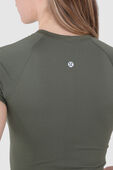 תמונת תקריב דוגמן של Swiftly Tech Short Sleeve Shirt 2.0 Race