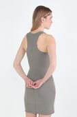 תמונת דוגמן אחורית של Ribbed Softstreme Slim-Fit Tank Dress