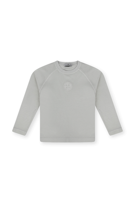 חולצת טי עם שרוולים ארוכים - גילאי 6-8 STONE ISLAND KIDS