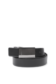 תמונת תקריב של Grad Leather Belt in Black
