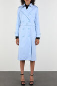 תמונת דוגמן קידמית של Waterloo Long Coat in Blue