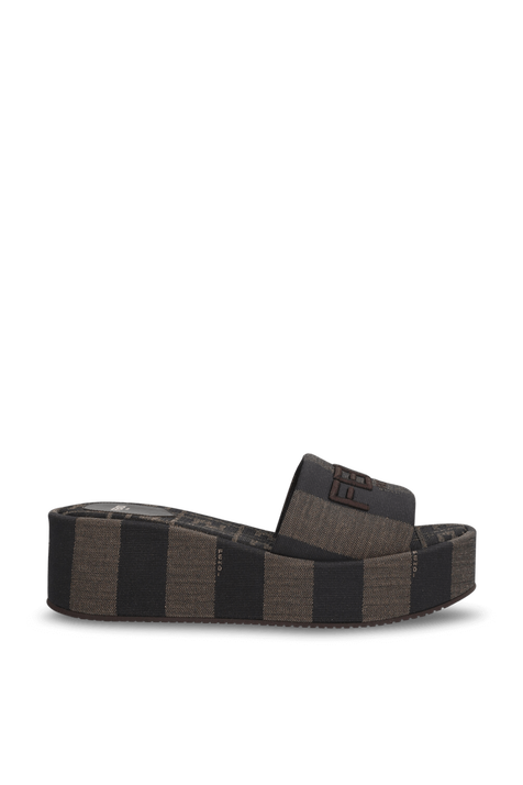 כפכפי סליידס פלטפורמה FENDI