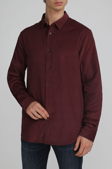 חולצה מכופתרת באריגת קורדרוי ARMANI EXCHANGE