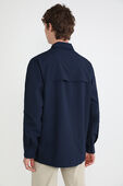 תמונת דוגמן אחורית של Cargo Pocket Shirt Jacket