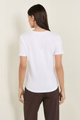תמונת דוגמן אחורית של Love V-Neck T-Shirt