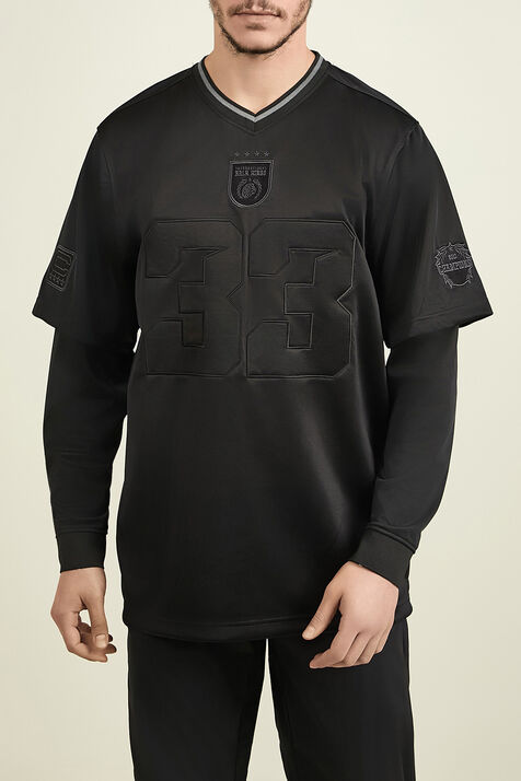 באלר X אן.אף.אל חולצת פוטבול במראה שכבות BALR