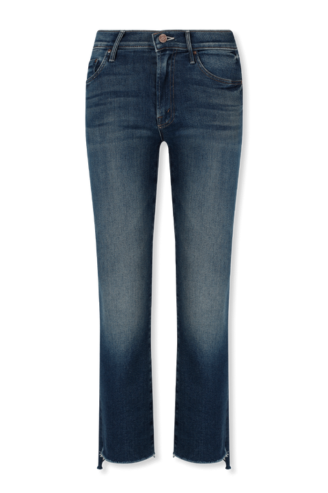 The Insider Crop Step Fray in Vintage Blue Wash MOTHER