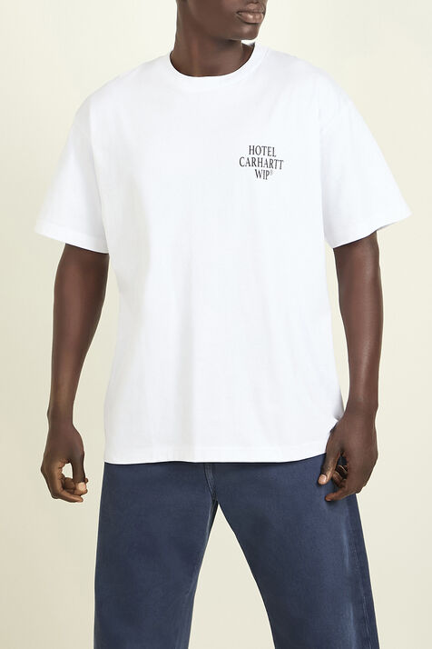 חולצת טי עם הדפס בגב CARHARTT WIP