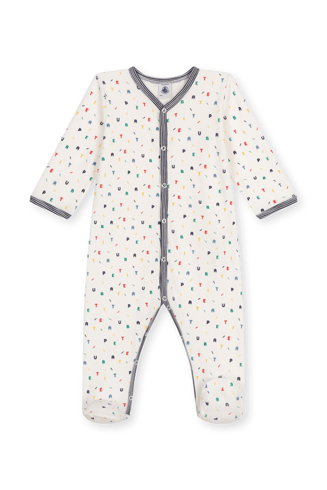 אוברול פיג'מה עם רגליות - גילאי 3-24 חודשים PETIT BATEAU