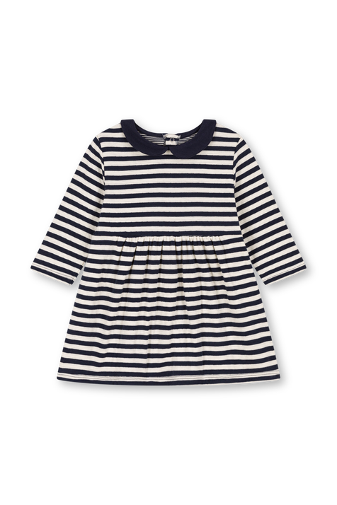 שמלת פסים עם צווארון - גילאי 3-12 חודשים PETIT BATEAU