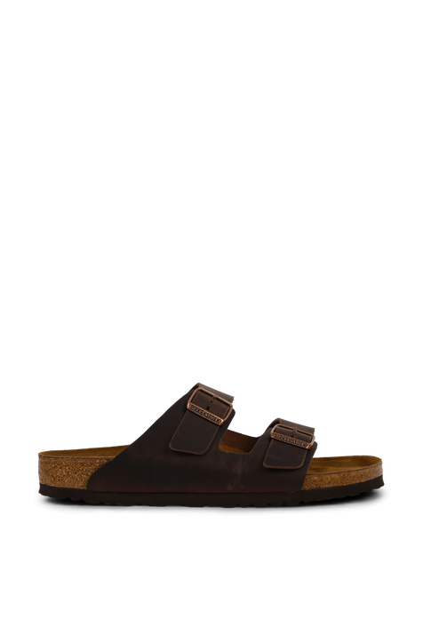 סנדלי אריזונה מעור חום BIRKENSTOCK