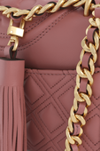 תמונת תקריב של Fleming Small Convertible Shoulder Bag in Beige Pink Magnolia