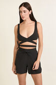 Nulu™ Wrap-Front Tie Bra תמונת דוגמן קידמית של Nulu™ Wrap-Front Tie Bra