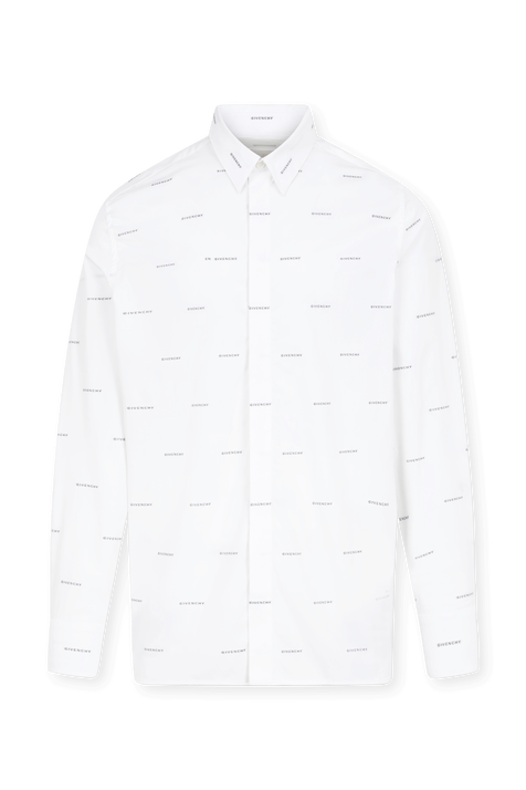 חולצה מכופתרת מכותנה GIVENCHY