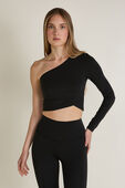 Align™ Asymmetrical Long-Sleeve Shirt תמונת דוגמן קידמית של Align™ Asymmetrical Long-Sleeve Shirt