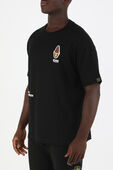 תמונת דוגמן קידמית של Echo Ape Print Tshirt in Black