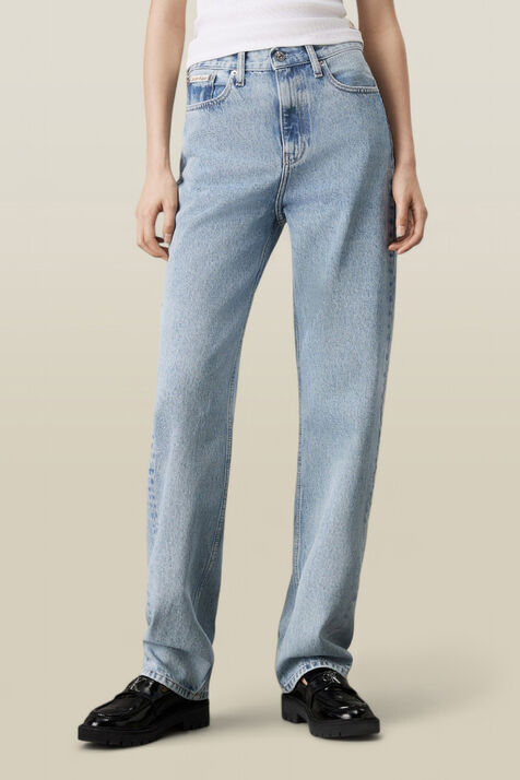 מכנסי ג'ינס בגזרה ישרה CALVIN KLEIN