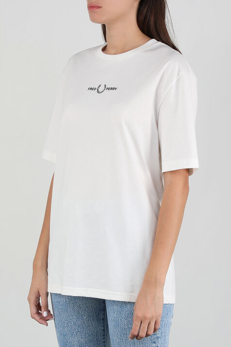 חולצת טי סלים עם לוגו FRED PERRY