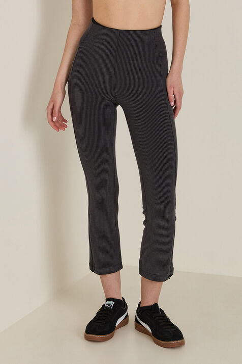 Ribbed Softstreme Zip-Leg HR Crop 25