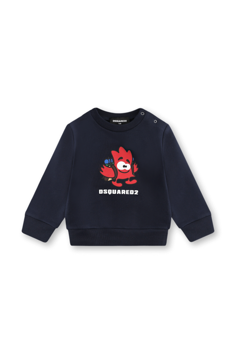 סווטשירט עם הדפס גרפי - 6-24 חודשים DSQUARED2 KIDS