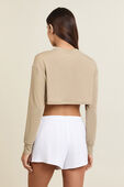 תמונת דוגמן אחורית של Train Natural Hand Jersey Crop LS
