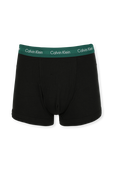 תמונת פנים של 3pack Trunks With Logo Waistband in Black