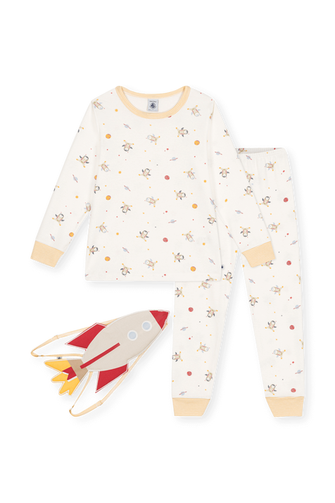 סט פיג'מה ואקססורי חללית - גילאי 3-5 שנים PETIT BATEAU