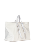 תמונה אחורית של Nylon Tote Bag in White