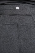 תמונת תקריב דוגמן של Soft Sueded Split-Hem High Rise Mini Flare Regular