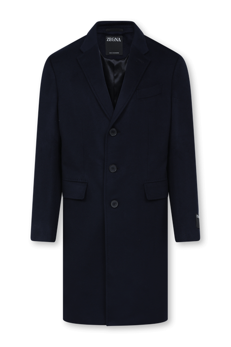 מעיל ארוך מכופתר מקשמיר ZEGNA
