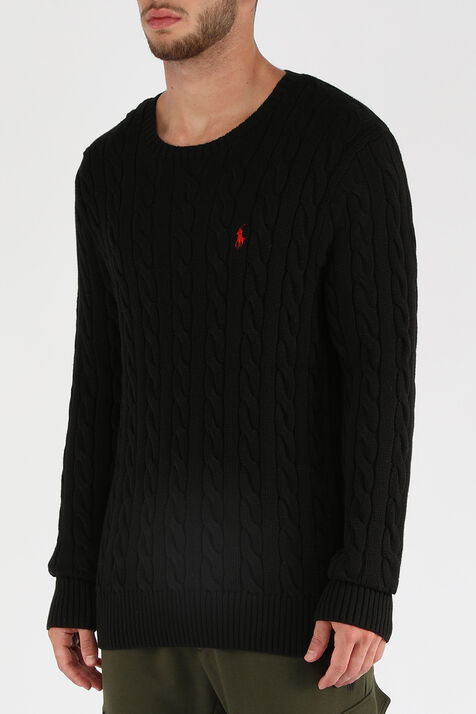 סריג כותנה עם לוגו רקום POLO RALPH LAUREN