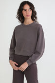 תמונת דוגמן קידמית של Perfectly Oversized Cropped Crew